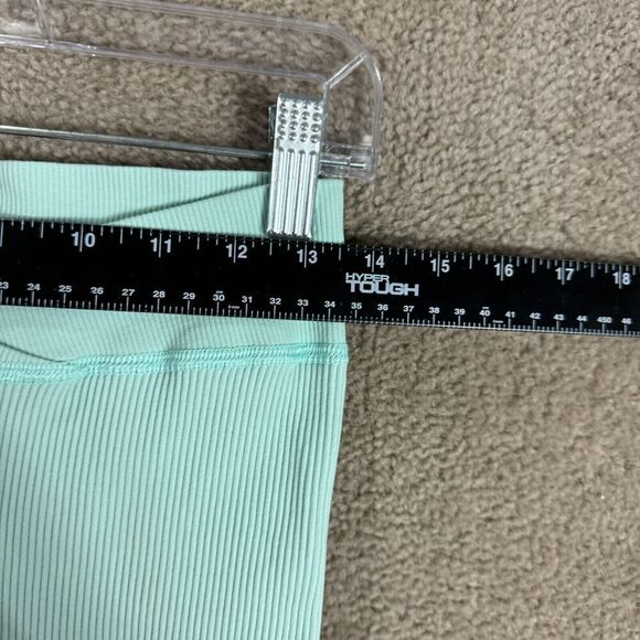 Free People Movement Free Throw Shorts Womens Large L Mint Green Ribbed Athletic - Picture 5 of 11